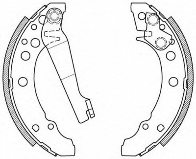OPEN PARTS bsa201300 -  Комплект тормозных колодок